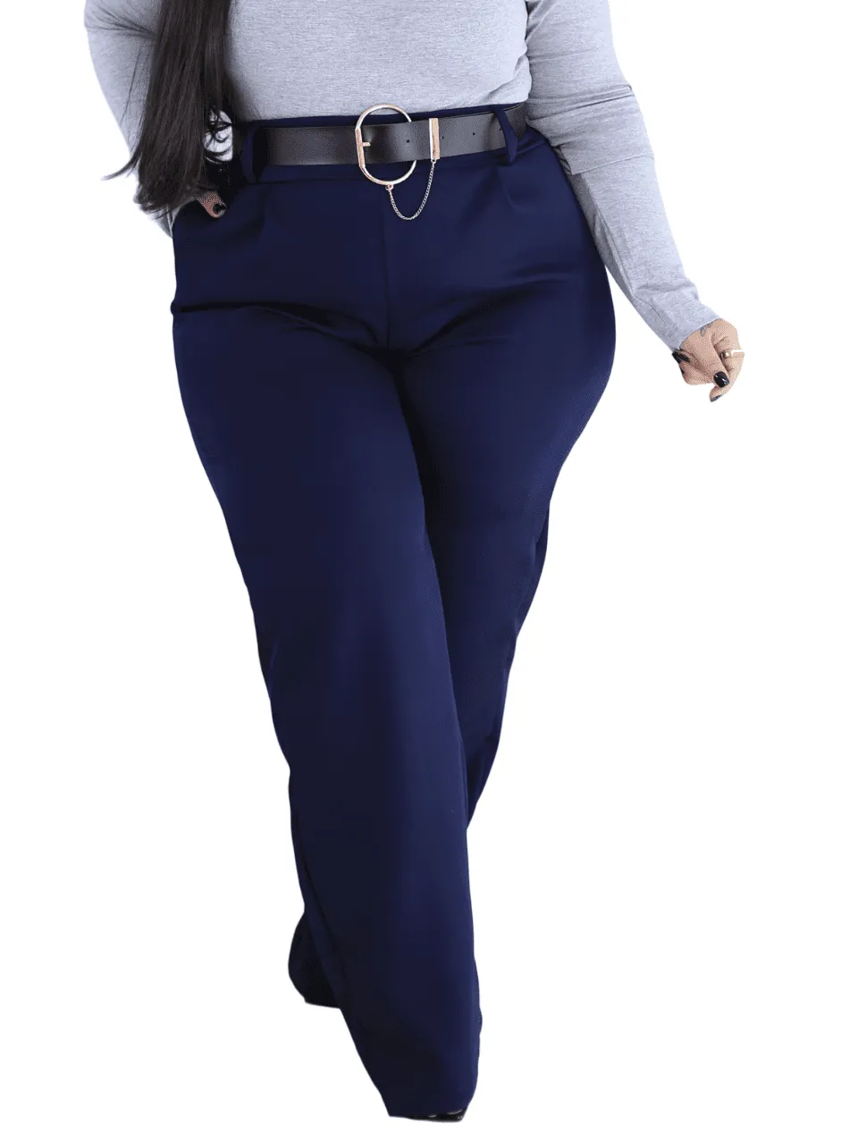 Azul Bic Calça Flare Bandagem Azul Marinho Calca Flare Azul Royal