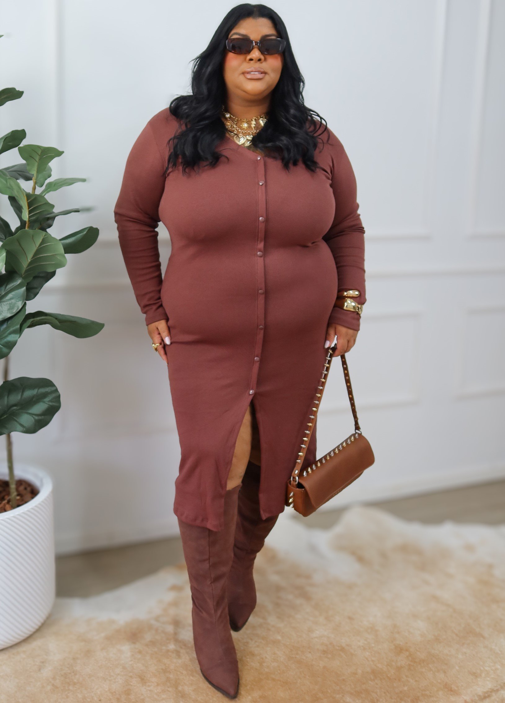 Plus Size Camisa Social Feminina Vestido Vestido Midi De Lese Plus