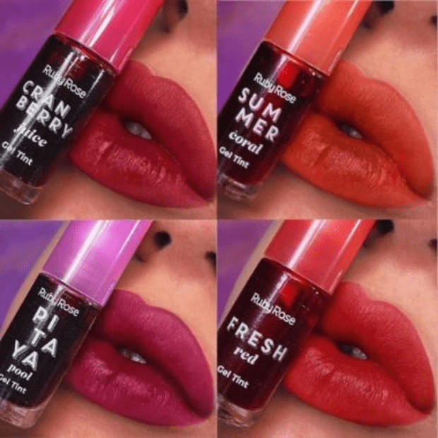 lip tint ruby rose red