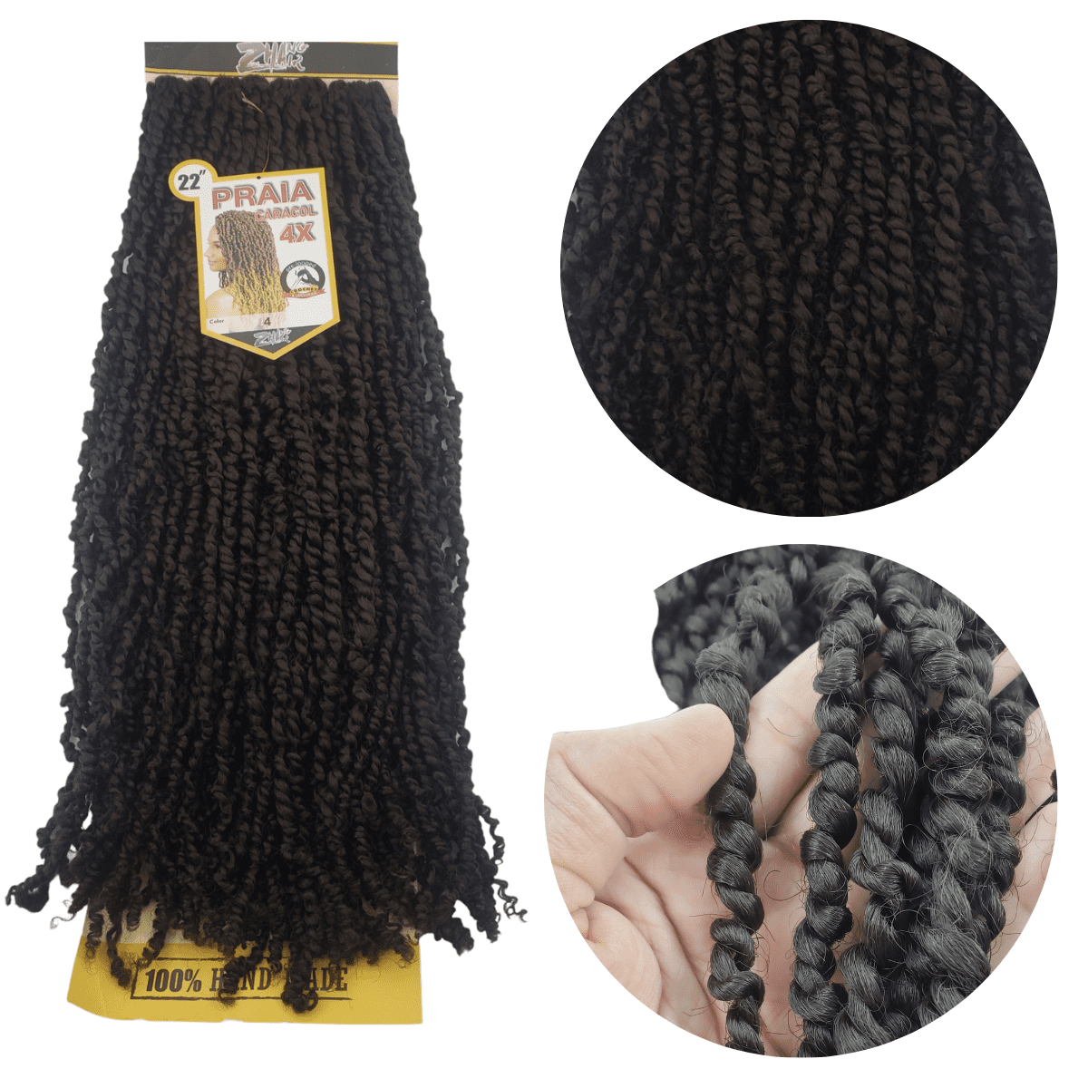 CABELO SINTÉTICO PRAIA CARACOL 60CM 360G  Dmelary - Beleza Renovada -  CNPJ: 30.199.262/0001-98