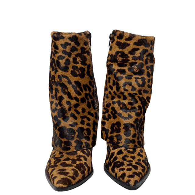 Boot Bota Onça Arezzo Arezzo Bota Cano Dobrado AREZZO Bota Cano