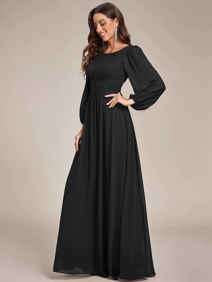 Vestido de Festa Plus Size Manga Longa Dallas main image 0
