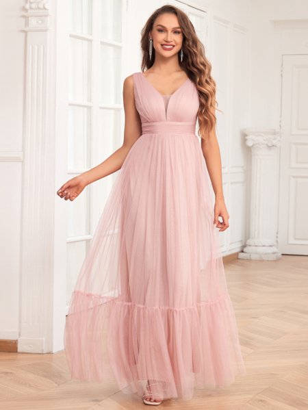 Vestido Longo de Festa Tule Recife Aurea Dress Loja de