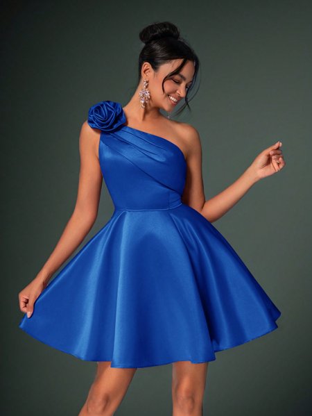 Vestido Azul Royal Vestido Neon Para Debutante Vestidos De