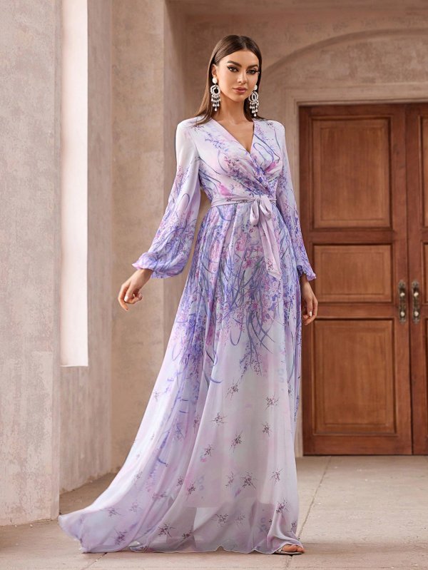 Vestido de Festa Estampado Floripa Aurea Dress Loja de