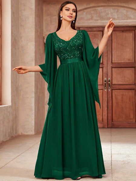 Vestido De Festa Chique Longo Vestido Longo De Festa Com Capa