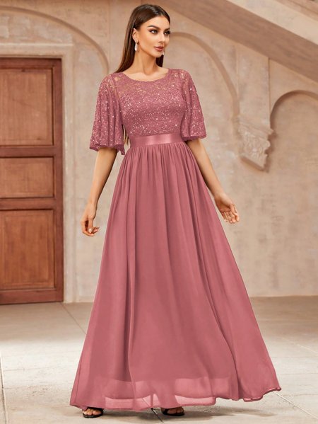 Vestido Longo Renda Rose Vestido De Festa Longo Rose Renda Rosa