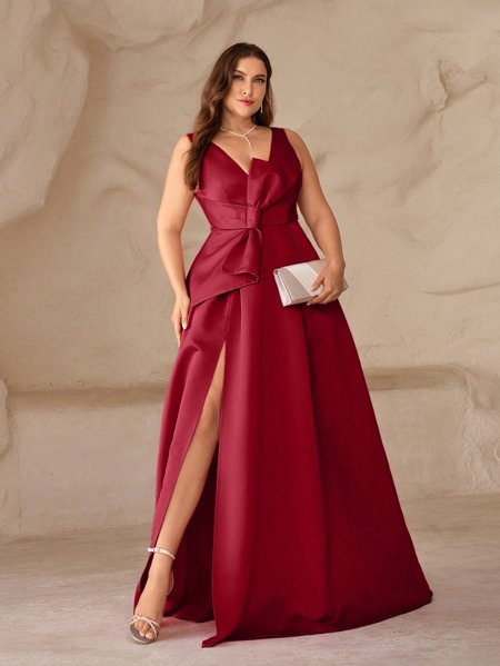 Vestido Longo de Festa Plus Size Hamburgo Aurea Dress Loja de