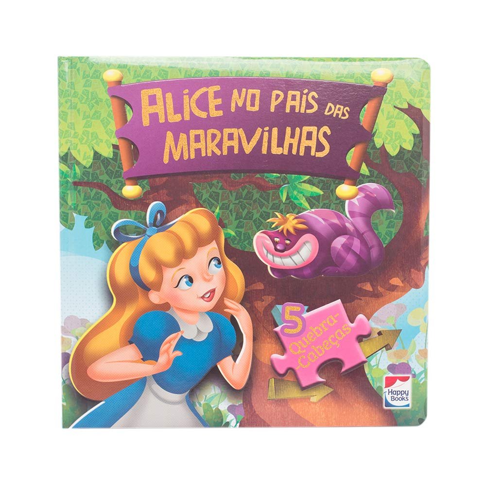 Turma da Mônica Livro Quebra-Cabeça - Alice no País das Maravilhas - umlivro