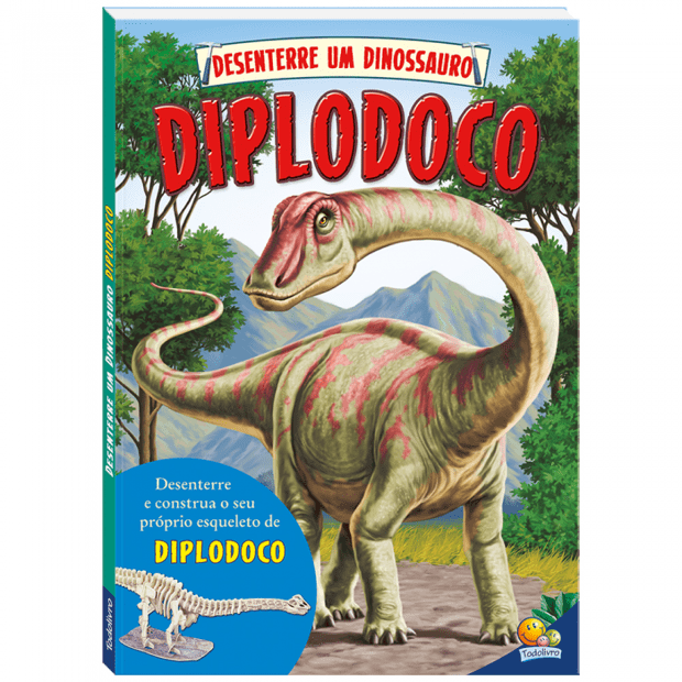 Desenho de Dinossauro Diplodoco pintado e colorido por Daviname o dia 23 de  Julho do 2015