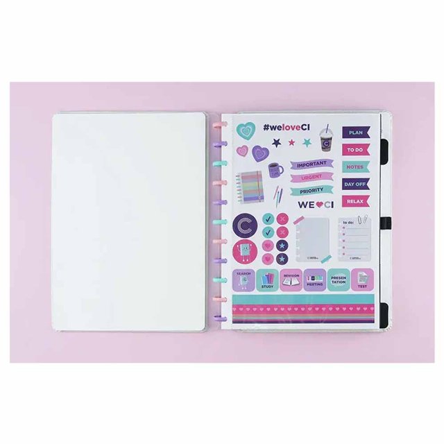 Caderno Inteligente Lets Glitter Colorful - Edição Limitada