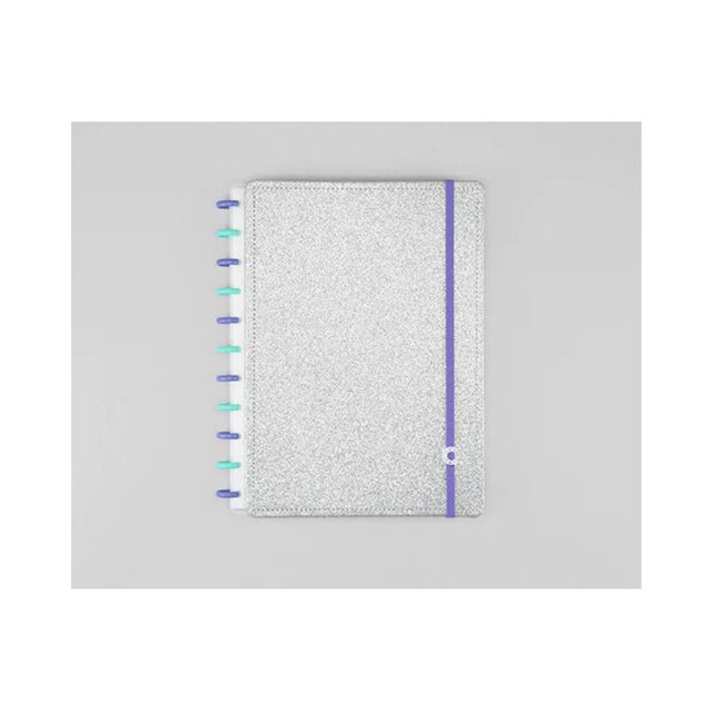 Caderno Inteligente Lets Glitter Silver 2.0