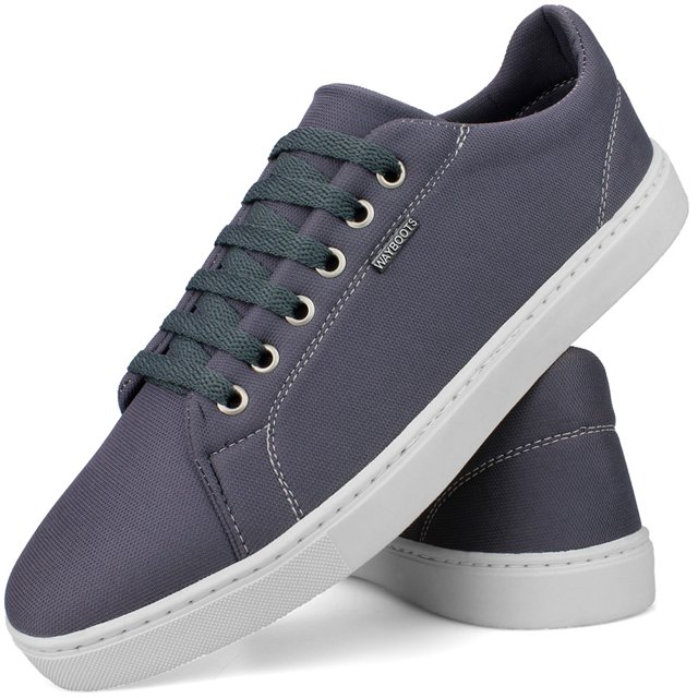 Sapatênis Casual Masculino Cinza Moderno Wayboots | Wayboots®