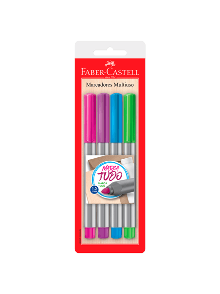 Marcadores Lavable Faber Castell Creativo Zoológico 3D 6 Pz