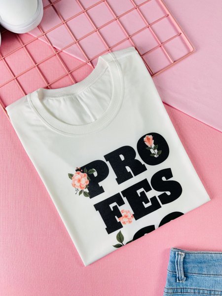 T-SHIRT PROFESSORA - ROSA PINK, Atacado Tshirt