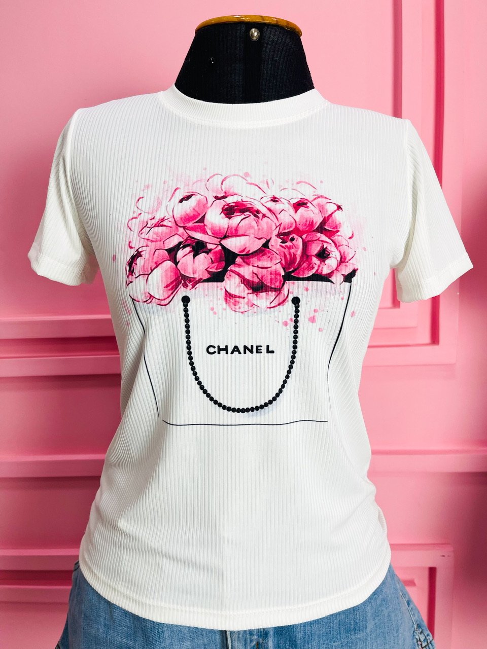 T-shirt Canelada Bolsa Chanel