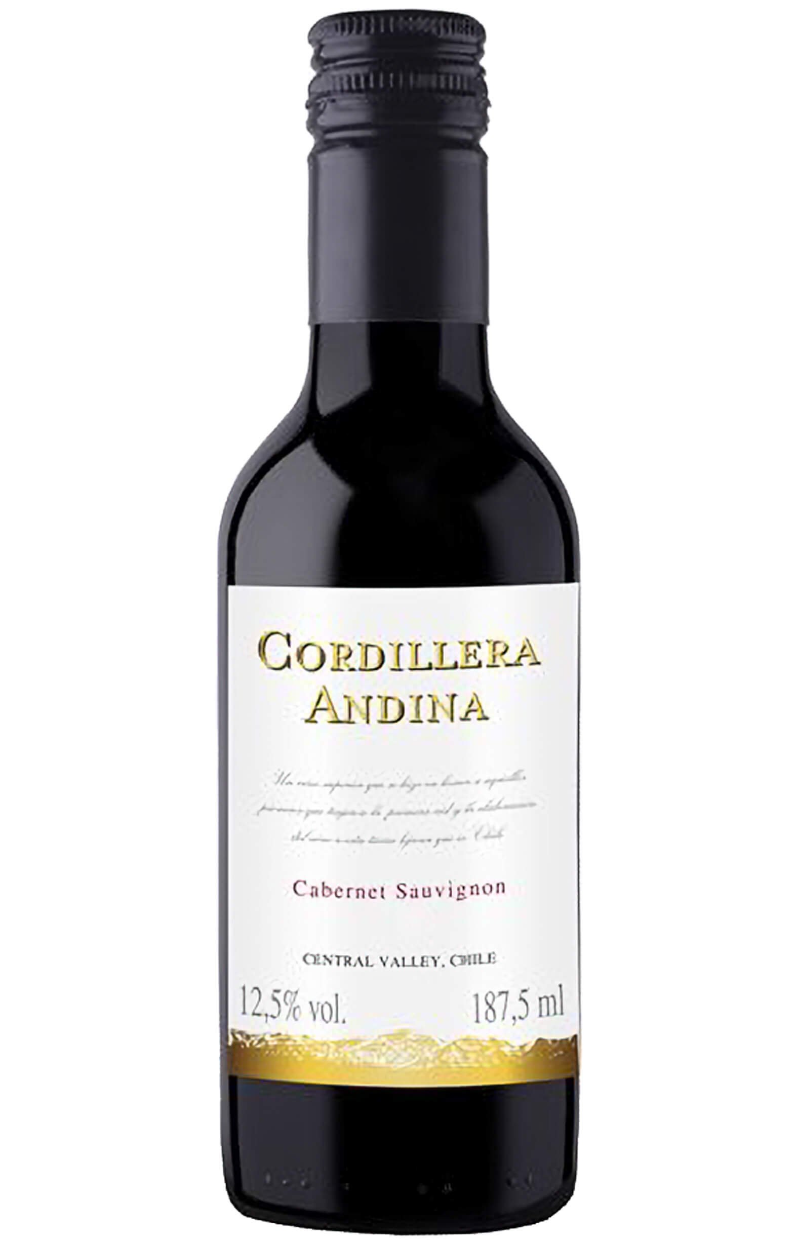 V CORDILLERA ANDINA CAB SAUV 187,5ML | Compre Vinhos online com