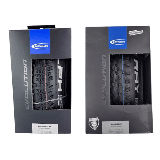 Pneu Schwalbe Racing Ray 29x2.35 + Racing Ralph 29x2.25 Evo | Durão Bikes