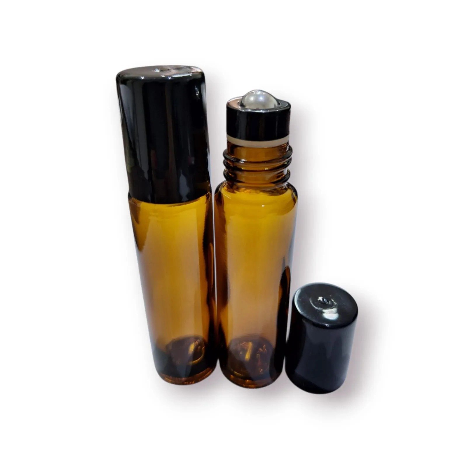 frasco vidro ambar rollon 10ml new premium vidro grosso inserto preto ...