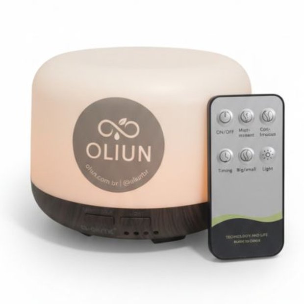 Difusor de Óleos Essenciais e Umidificador de Ar Elétrico 300ml com ...