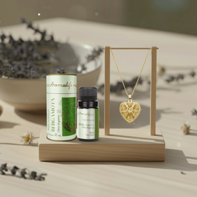 Kit Ansiedade & Autoestima (Colar Coração Banhado em Ouro) | Oliun