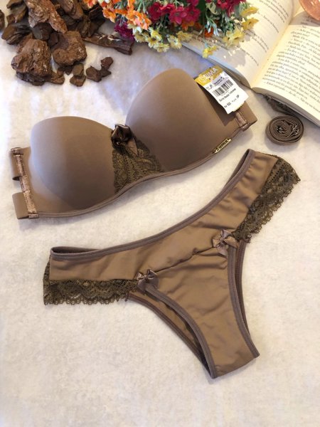 Conjunto lingerie tomara que caia 620