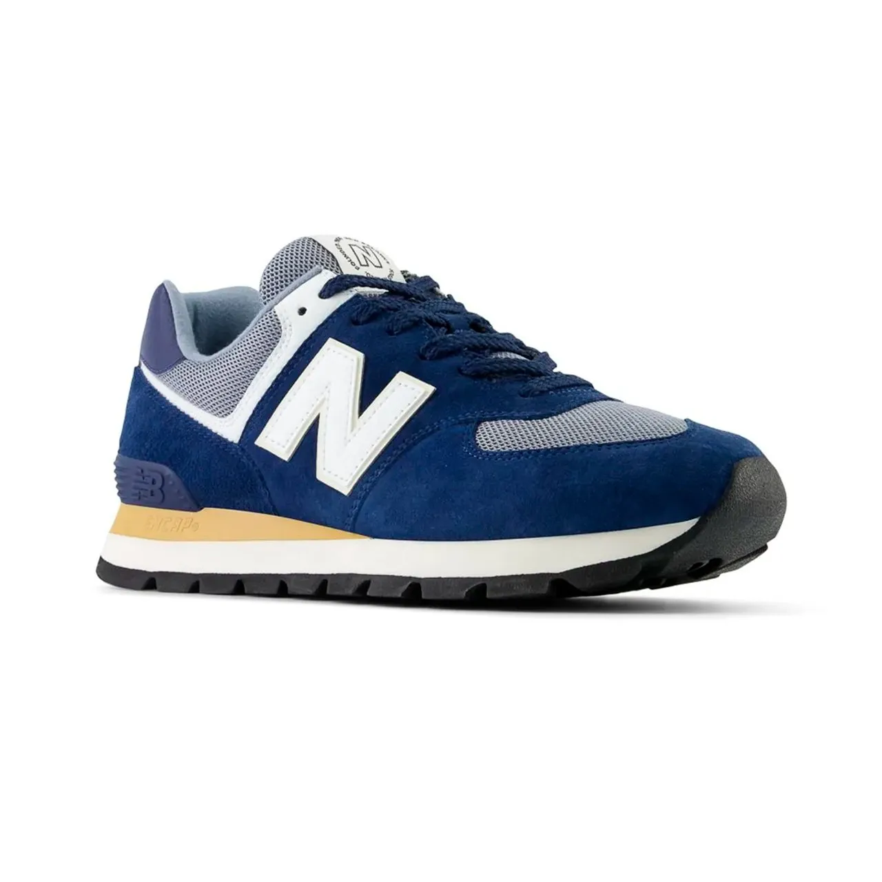Tênis New Balance Masculino Importado 574 Marinho Bege Loja