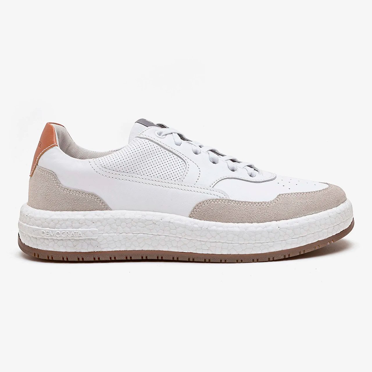 Tênis Democrata Masculino Couro Drake Pulse Off White - Loja