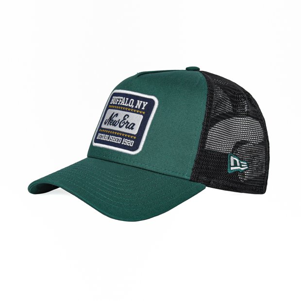 Boné New Era 9Forty A-Frame Patch Trucker Verde Aba Curva - Loja ...