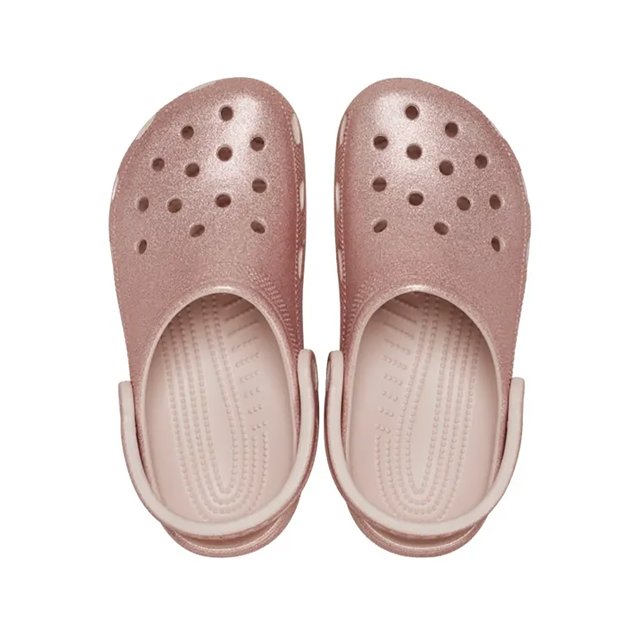 Crocs Classic Clog Feminino Glitter Quartz Rosa - Loja Battisti | Loja ...