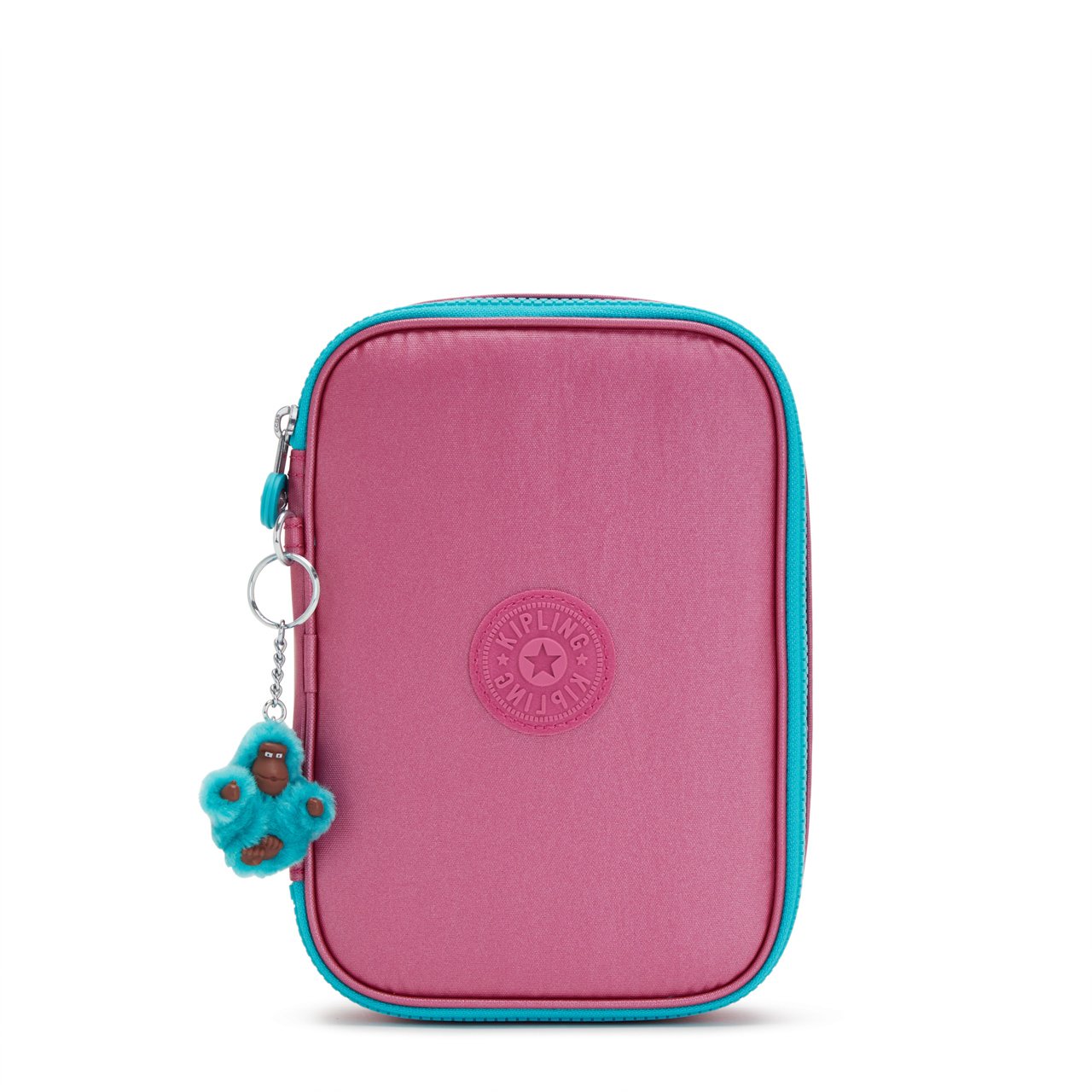 Estojo Kipling 100 Pens Fresh Pink Metallic Loja Battisti Loja