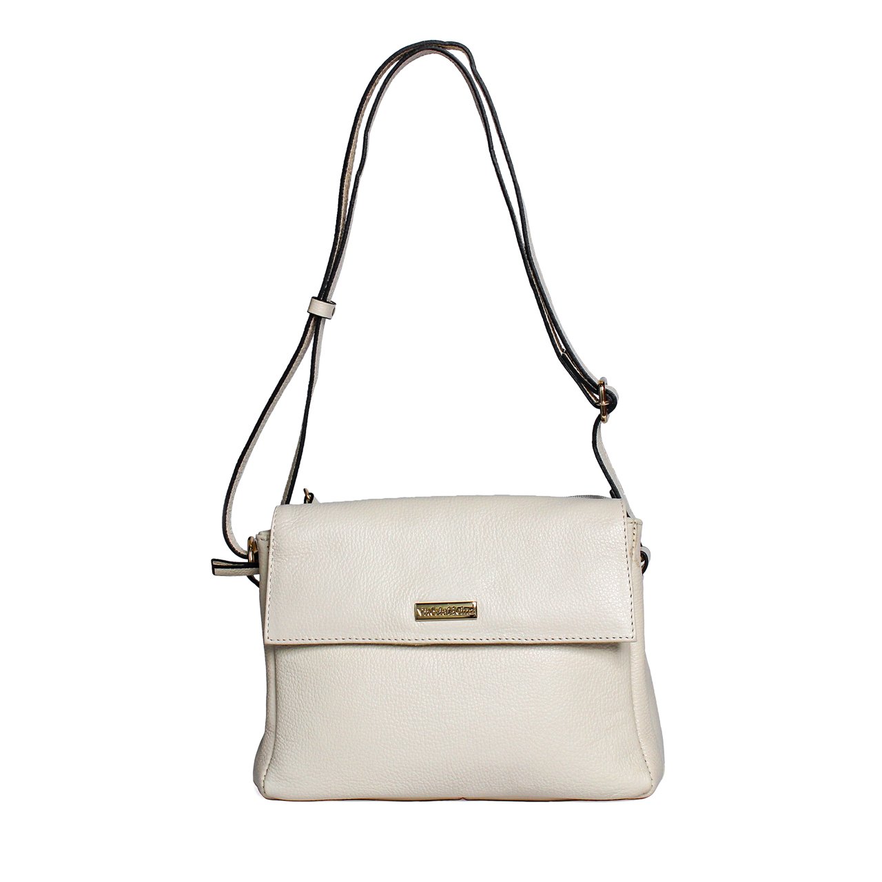 Bolsa Vitória Heinz Crossbody Feminina Couro Off White - Loja Battisti