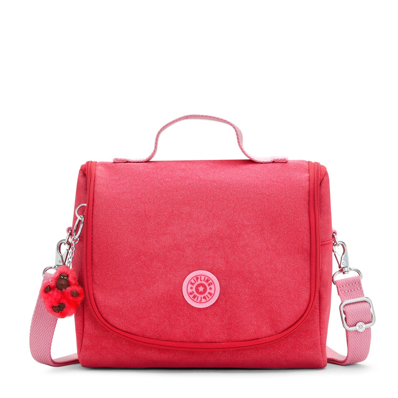 Lancheira Kipling New Kichirou Fuchsia Glitter Rosa - Loja Battisti | Loja  Battisti
