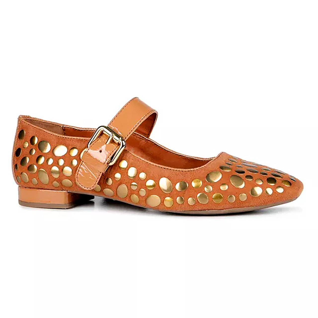 Kukka⚮̈﻿ sapatilha-couro-nobuck-camel-