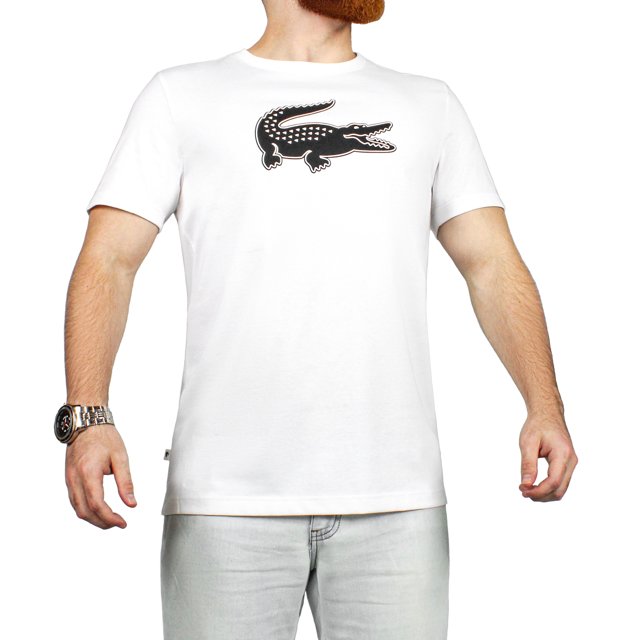 Camiseta Lacoste Masculina Regular Fit Ultra Dry Croco Grande