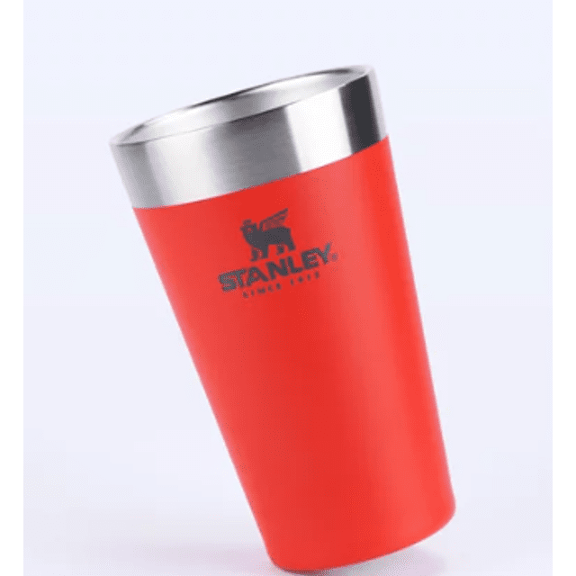 Copo Térmico Stanley Para Cerveja 8098 Flame Red - 473ml:Azul