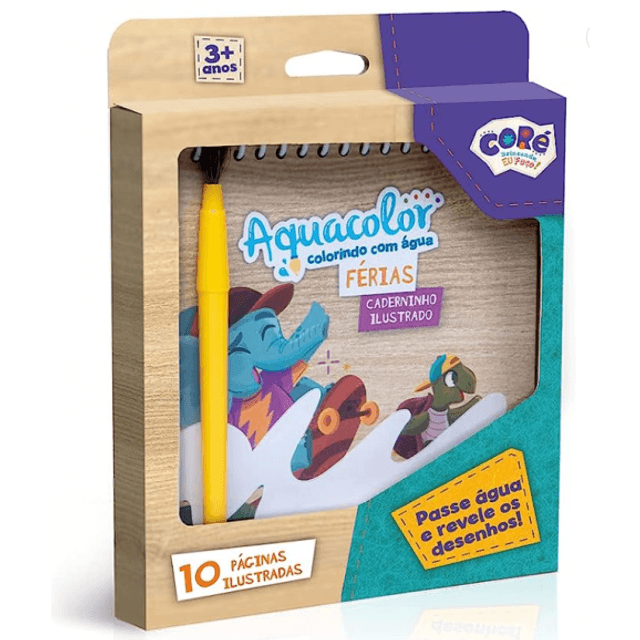 CADERNO ILUSTRADOR AQUACOLOR TOYSTER | Atacadão Mec