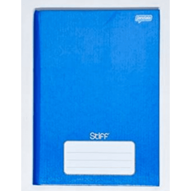 Caderno Capa Dura Brochura Jandaia Stiff Azul 96 Folhas Atacadão Mec 7448