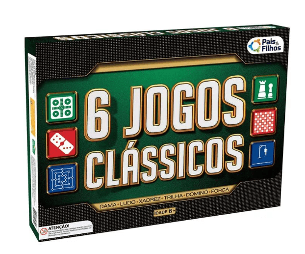 JOGO PAIS E FILHOS 6 JOGOS CLÁSSICOS | Atacadão Mec