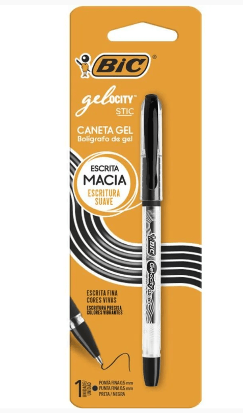 CANETA BIC GEL GELOCITY 0.5MM PRETA | Atacadão Mec