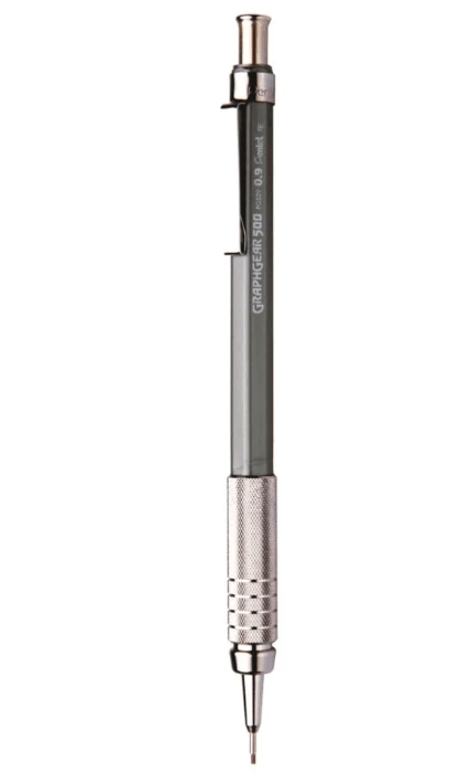 LAPISEIRA PENTEL 0.9MM GRAPHGEAR 500 CINZA | Atacadão Mec