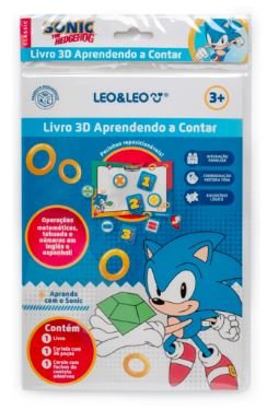 LIVRO ATIVIDADES LEOELEO 3D APREND A CONTAR SONIC BL 10394