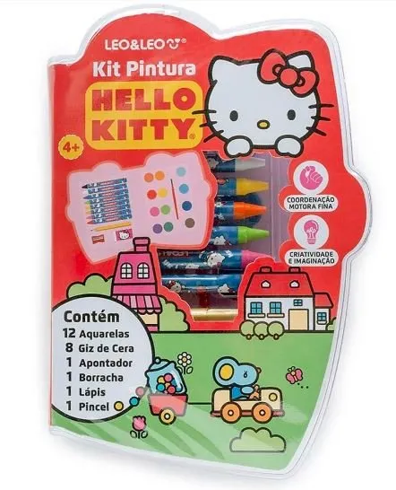 KIT PINTURA LEO&LEO HELLO KITTY | Atacadão Mec