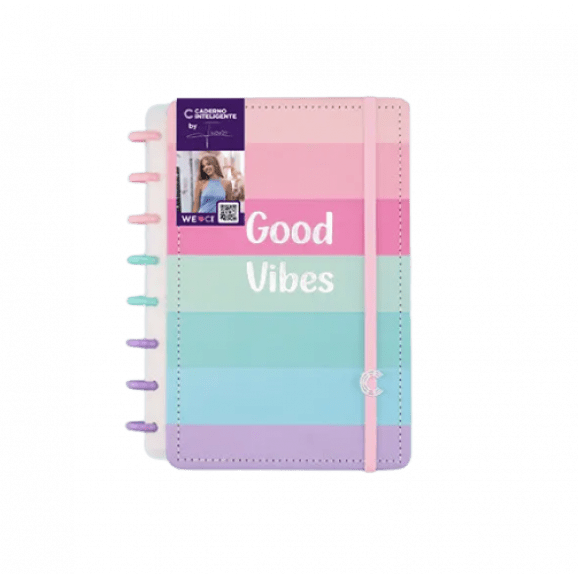 CADERNO INTELIGENTE A5 (PEQUENO) GOOD VIBES BY INDY 80 FOLHAS
