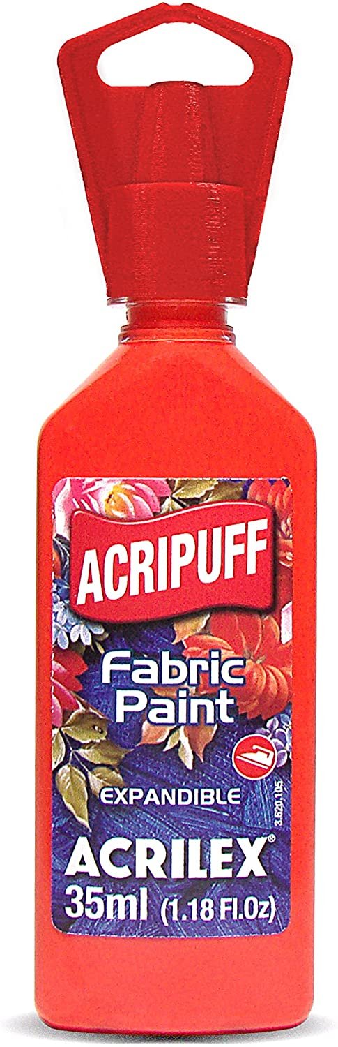 PINTURA TELA ACRIPUFF 35ML ROJO VIVO 541