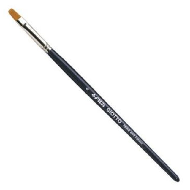 Giotto – Lot De 3 Pinceaux Taklon 600 – Pointes Plates Pour Peinture Acrylique Et Techniques Variées
