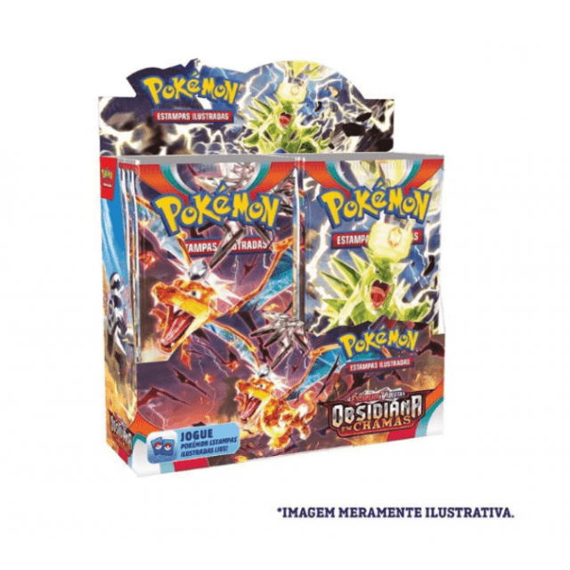 Carta Pokémon - Sede da Liga Pokémon 192/193 - Obsidiana em Chamas - Copag  - Deck de Cartas - Magazine Luiza