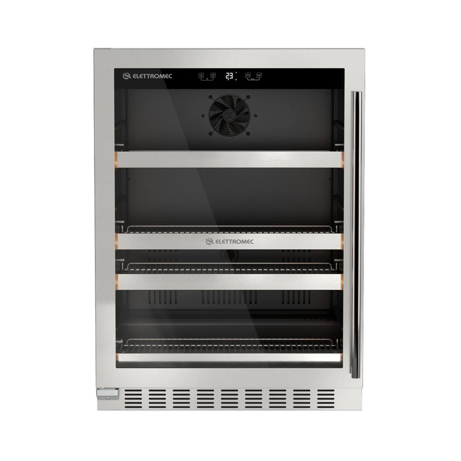Geladeira/refrigerador 145 Litros 1 Porta Inox Abertura para Esquerda - Elettromec - 220v - Fb-bi-145-xv-2vpa