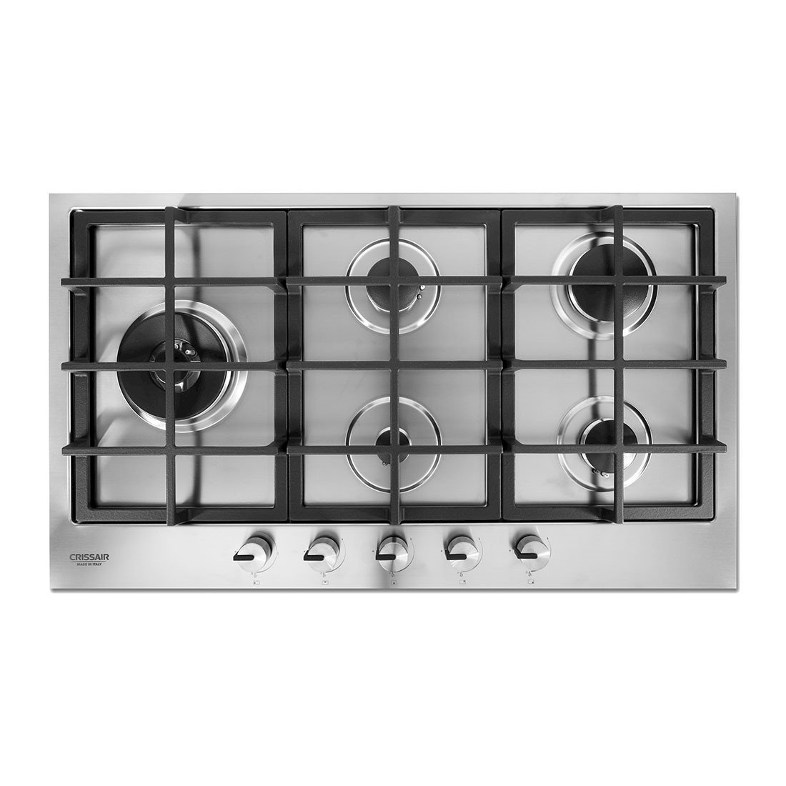 Cooktop Crissair a Gás 5 Bocas Tripla-chama Lateral Inox 90cm