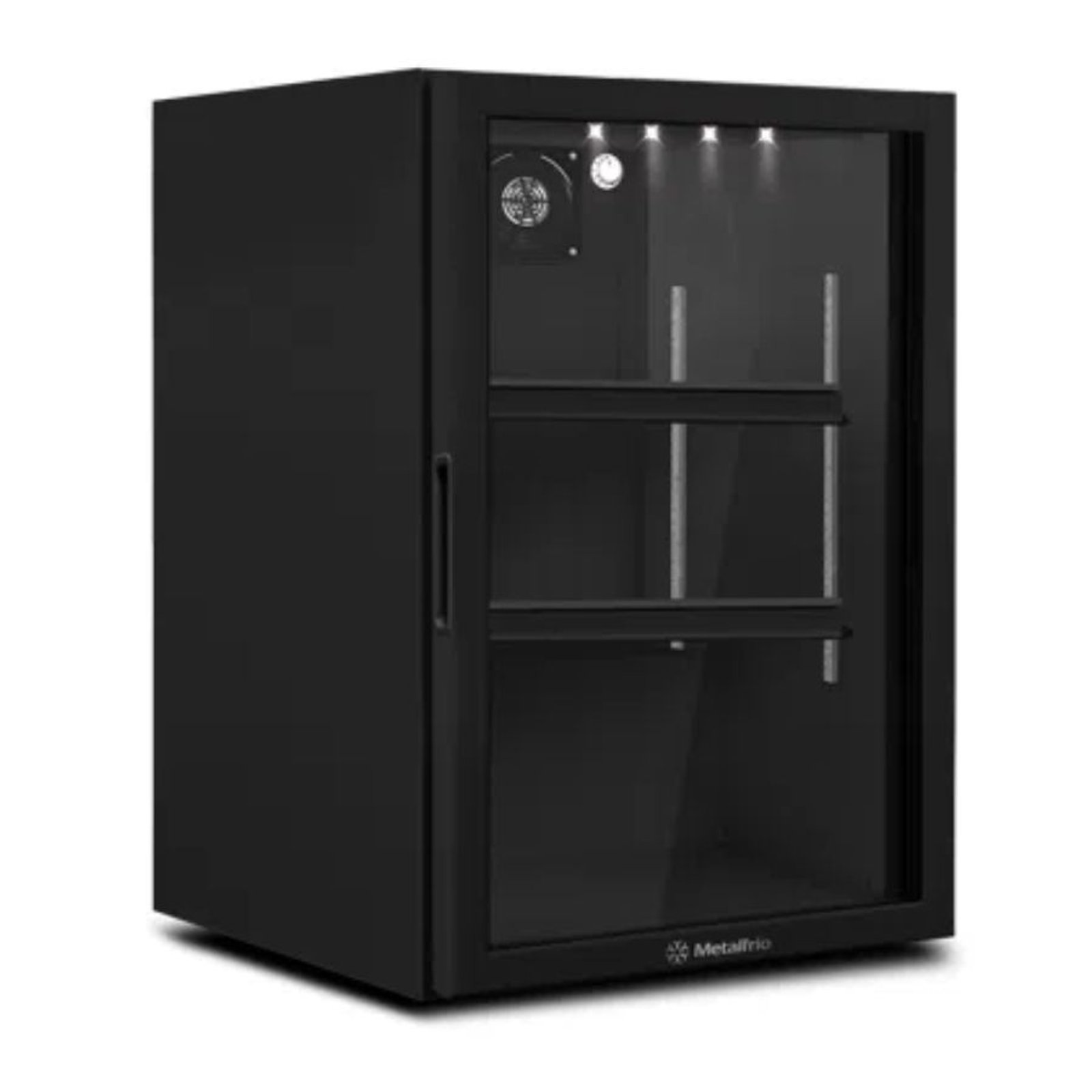 Geladeira/refrigerador 97 Litros 1 Porta Preto All Black - Metalfrio - 110v - Vb11rl